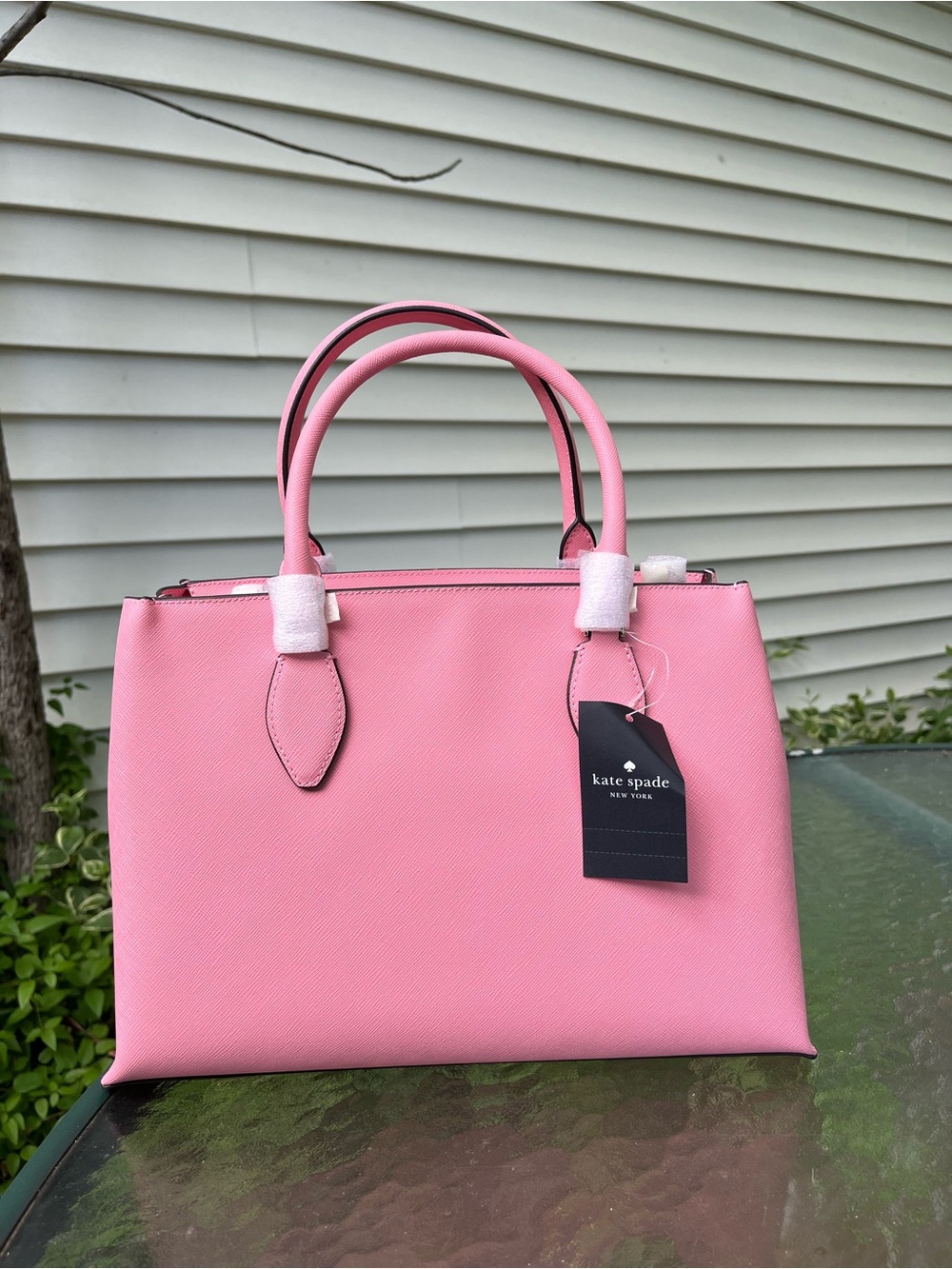 kate spade Pink Saffiano Leather Tote - Picture 4 of 4